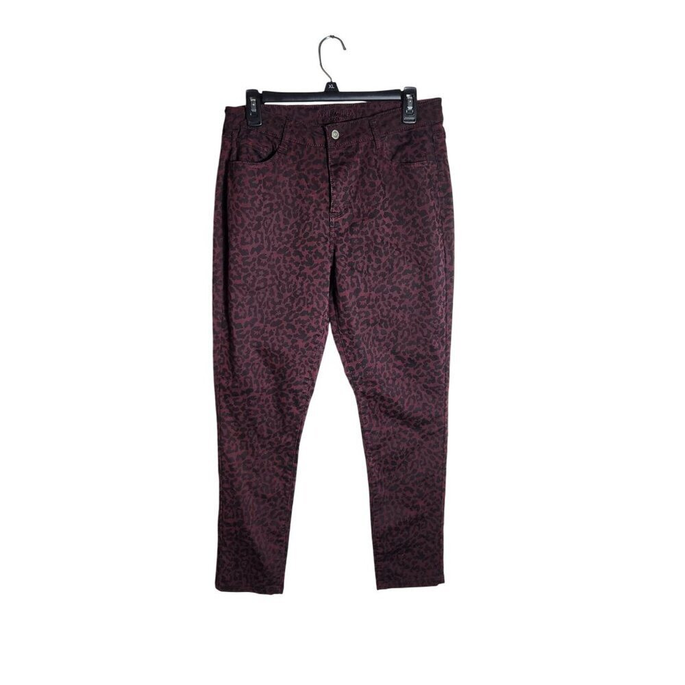 Arizona Jean Co. Womens Leopard Print Pants Size 11